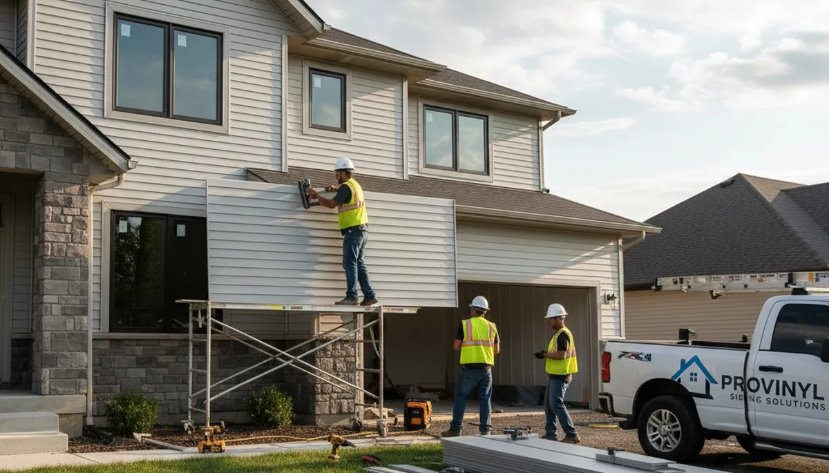 Professional vinyl siding installation on home exterior in Vancouver, WA by Next Level Exteriors